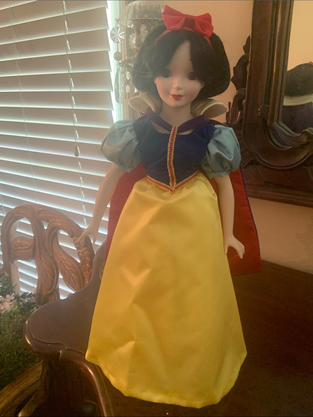 Disney Snow White Doll in Blue, Yellow & Red